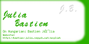 julia bastien business card